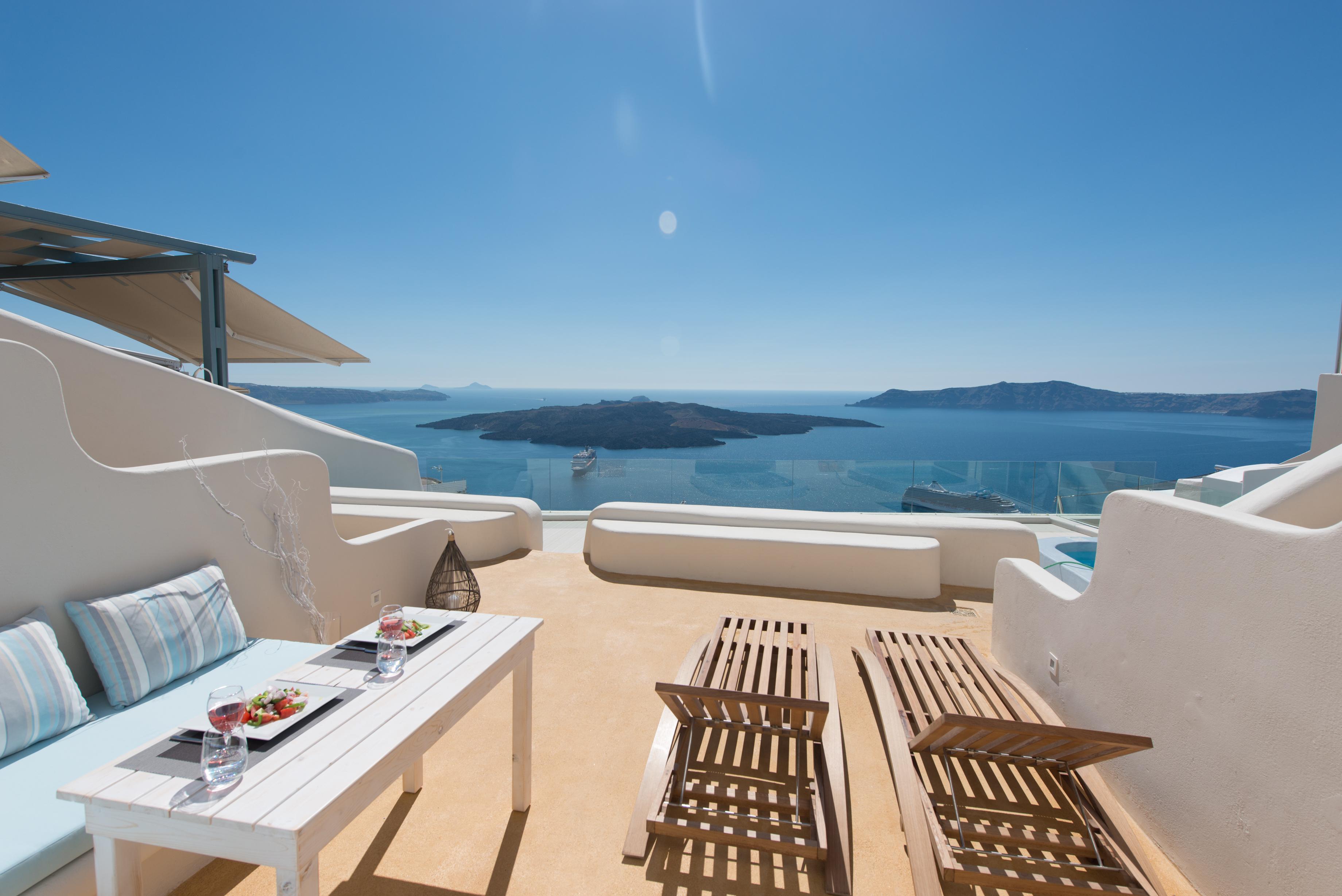 Hotel On The Cliff Fira  Exterior foto